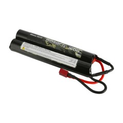 Gens Ace 1600mAh 9.6V 8S Airsoft Gun Nunchuck-Style NIMH Battery with T plug