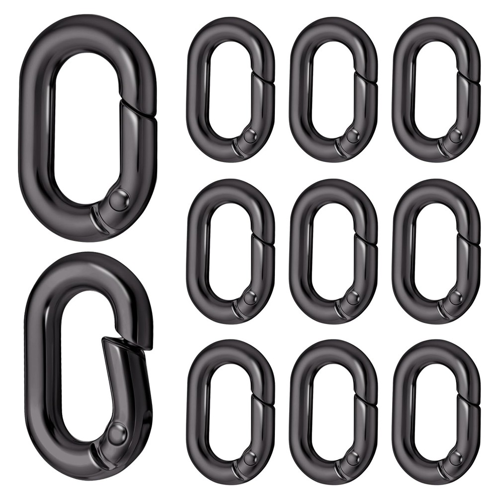 Giantree 10Pack 1 Inch Small Carabiner Clip, Metal Tiny Oval Carabiner Spring…