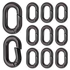 Giantree 10Pack 1 Inch Small Carabiner Clip, Metal Tiny Oval Carabiner Spring…