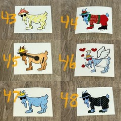 GOAT USA Stickers/ Decals- PICK YOUR OWN STICKERS!