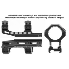 UTG unisex adult UTG ACCU SYNC 30mm High Profile 50mm Offset Picatinny Scope,…