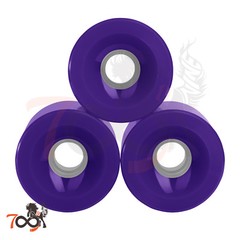 Cal 7 60mm 83A Cruiser Skateboard Purple Wheels (4 Pcs) + ABEC-7 Bearings