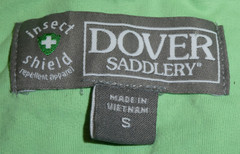 Dover Saddlery women’s light green print stretch 1/4-zip long-sleeved shirt Sz S