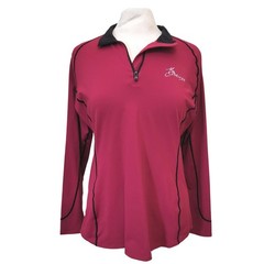 LeMieux Chili Pepper Red Base Layer Equestrian Horseback Riding Shirt XL