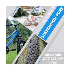AVASTA Govet 20» Kids Mountain Bike for 6-12 Years Old Boys Girls with Suspe…