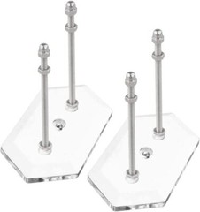 2 Pack Skateboard Wall Mount Hanger Holder for Skateboard Deck Display & Storage