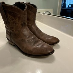 Dingo Brown Leather Western Cowboy Equestrian Pull-On Boots Size 8.5 US Women’s