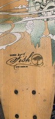 Vintage Arbor Longboard Skateboard Tadashi Ura Art Arbor wheels 38in.