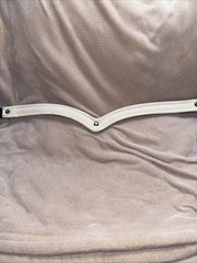 Dressage “V” GEL 18” Browband Black And White Pearls With Shields
