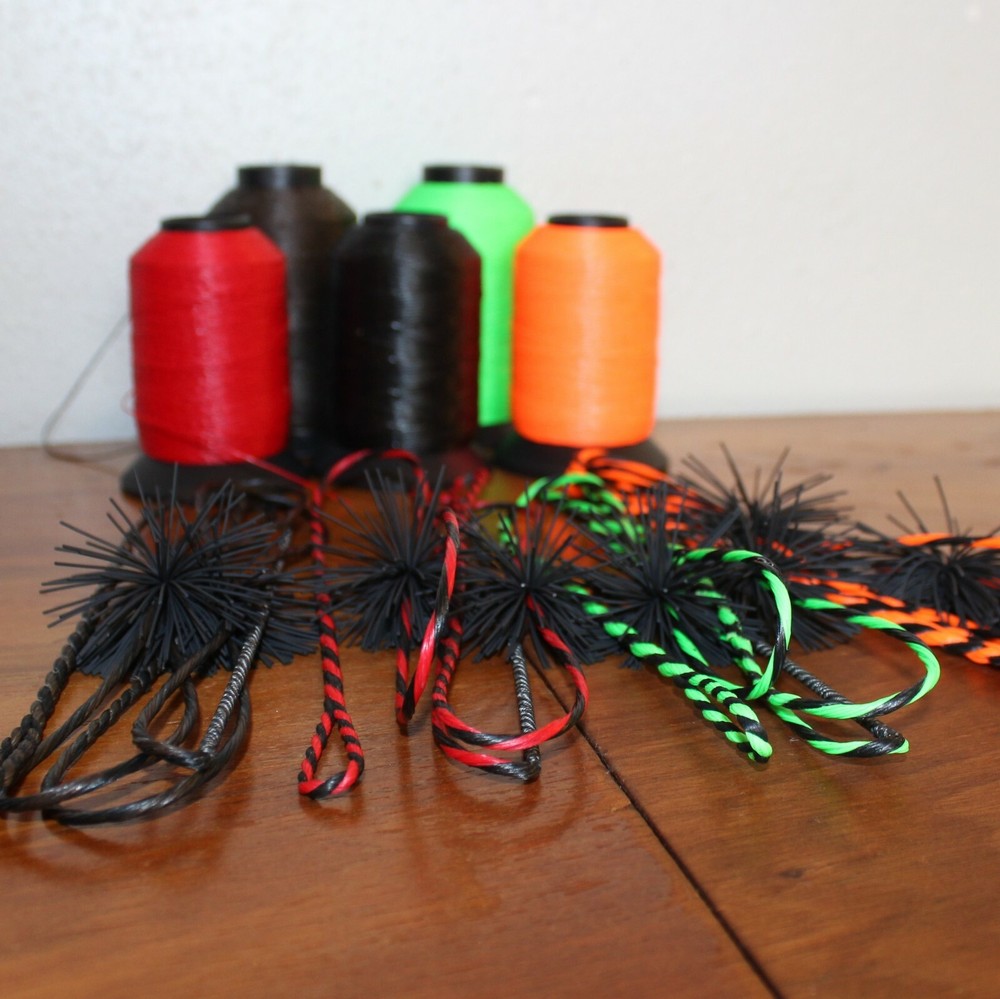 B55 Dacron Flemish Twist Longbow & Recurve Bow String W/ String Silencers