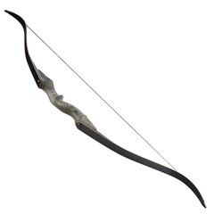 60» Archery Recurve Bow 25-60lbs Takedown Wooden Riser Shooting Hunting Target