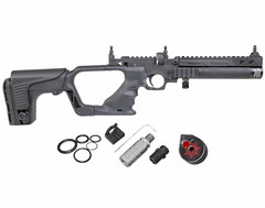 HATSAN Jet I Black .25 cal PCP Air Pistol Converts to Air Rifle with Pellets