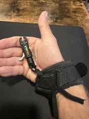 TRUGLO Compound Bow Index Finger Release Aid w/ Wrist Strap, Black