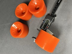 Vintage NOS Powerflex 5 ORANGE 🍊 Skateboard Wheels 1970’s oj sims juice road