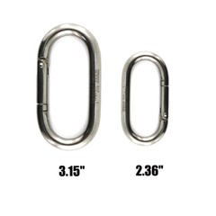 1/4 Inch 4PCS Heavy Duty Carabiner Clip 2.36″ Spring Snap Hooks Spring Clips