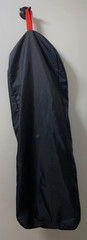 BLACK & RED X LONG NYLON HORSE TAIL BAG 34» LONG