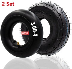 2 Set 3.00-4 Tire Tube TR87 Bent Valve for Razor Pocket Rocket E300 E325 Scooter