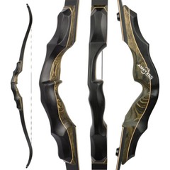62″ Archery Recurve Bow 20-55lbs Takedown 16» Technology Wood Target Hunting RH