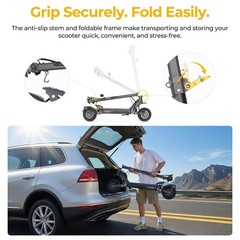Ausom Gosoul 2 Pro Electric Scooter Dual Motor 48V 18Ah 1400W*2 E-Scooter&E-bike
