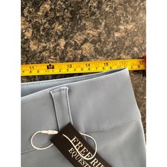 Free Ride Equestrian periwinkle High Waist Full Seat Silicone Grip Breeches NWT