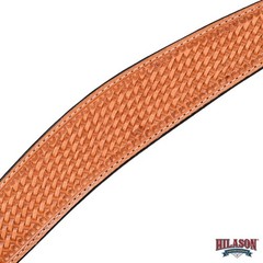 RK HILASON Western Genuine Leather Horse V Shaped Breast Collar Oiled Tan