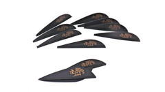2.5″ Vanes Tonys All New Supper Wave Archery Vanes Black 50PK TNYSWV3343A