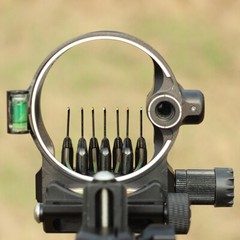 Compound Bow Sight 5 Pin 7 Pin Micro Adjustable 0.019″ Archery Hunting Shooting