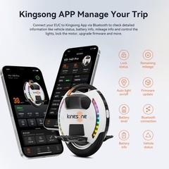 Kingsong 14DPRO Electric Unicycle With 800W Motor 420Wh Battery 18Mph 25Miles