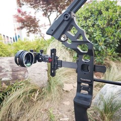 Archery Bow Sight 5Pin 0.019″ Carbon 4X 6X 8X Scope Lens Compound Bow Hunting