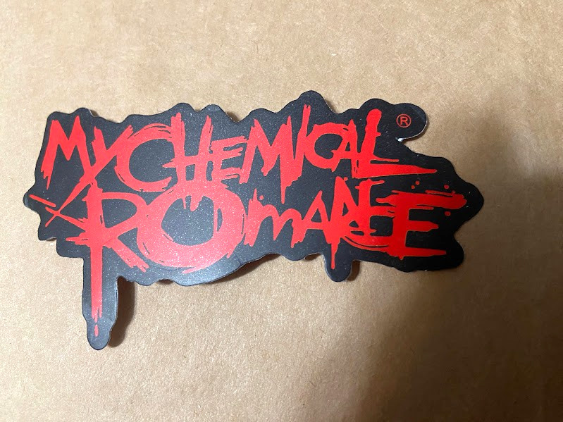 My Chemical Romance-Red Logo-Mini Sticker-Die-Cut-3×1.75″-Indoor Sticker-New