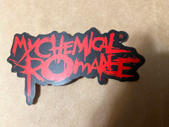 My Chemical Romance-Red Logo-Mini Sticker-Die-Cut-3×1.75″-Indoor Sticker-New