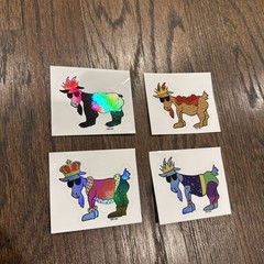 Goat USA Stickers EXTREMELY RARE All Holographic February 2023 Complete Set
