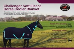 Horse Sheet Polar FLEECE COOLER Exercise Blanket Wicks Moisture 4384