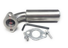 Short Low-Profile Stainless Steel Muffler for GC160/GC190 & GX100 Engines – Heav