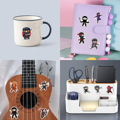 60 Pcs Ninja Stickers for Water Bottles, Laptops, Phones, Party Supplies