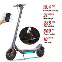 Electric Scooter,Up to 15MPH,Dual Suspension 500W Fast Charging Scooter Adults