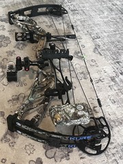 Elite Kure compound bow Great Shape, Ready To Hunt, 65 Lb Limbs/ Adjustable Draw