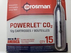 Crosman 12g Powerlet CO2 Cartridges Standard Packaging 15 Count #C2315 New