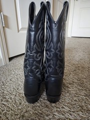 Black Justin Western Cowboy Boots Size 8.5 D Style Code 1409