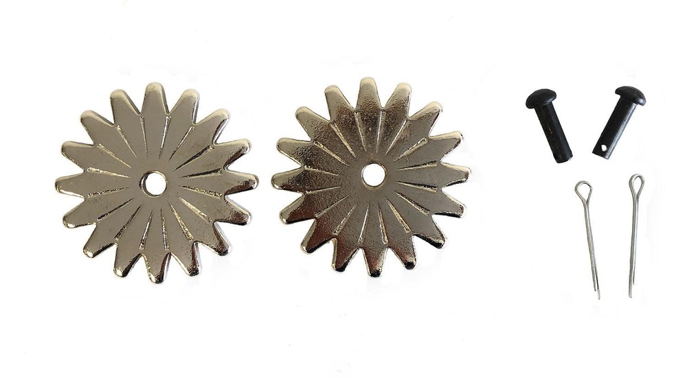 AJ Tack 1 3/4″ 16 Point Nickel Plated Rowel Package