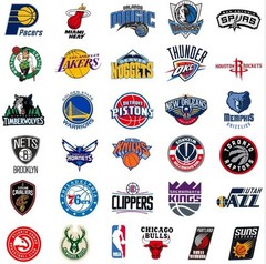 31pcs NBA Basketball Stickers – All Team Logos – Waterproof Vinyl Stickers