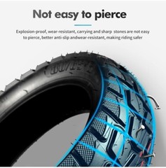 80/65-6 Scooter Tire Off-Road, 10 Inch Replacement Thickened Pneumatic Tire