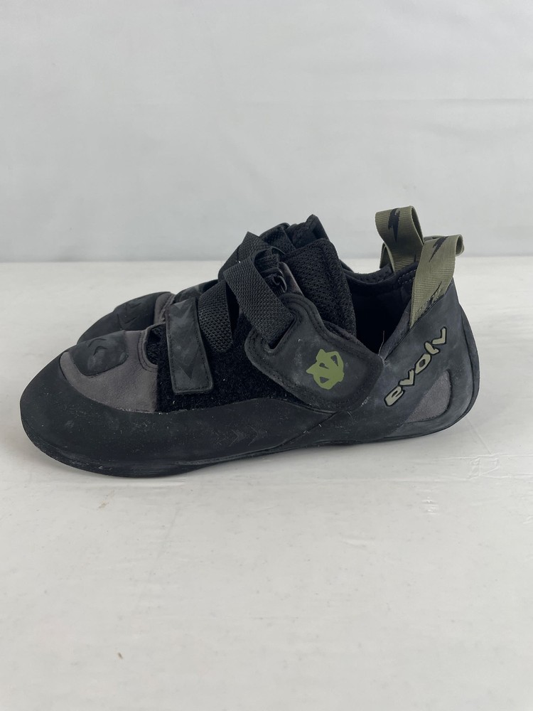 Excellent Evolv Kronos Men’s Climbing Shoes, Black/Olive, M43