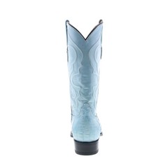 Wild WestCaiman Hornback Boots Chihuaha Mens Blue Wide Cowboy Western Boots