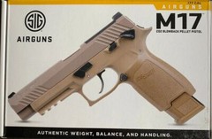 Sig Sauer, P320 M-17 Airgun, CO2 .177 Pellet, 430 FPS, 1913 Rail, Coyote, 20Rd