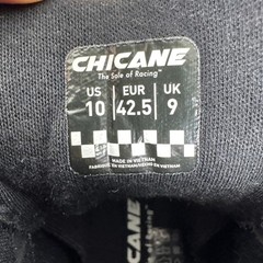 Chicane GT3 Racing Shoes Size 10 Black