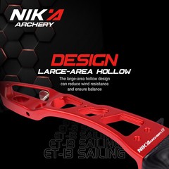 23in Archery Recurve Bow Riser ILF Aluminum Alloy Takedown Right Handle Shooting