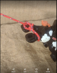 X-SMALL LARIAT LASSO PRACTICE ROPE~ for Table Top «Original Cowboy Toy»