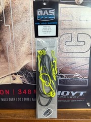 Gas Bowstrings Hoyt RX-9 Strings w/Speed Nocks RX9 ALL Flo Yellow