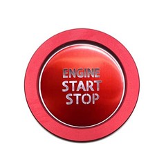 Engine Push Start Stop Button Cover Trim for Toyota Tacoma, Car Accessories Red